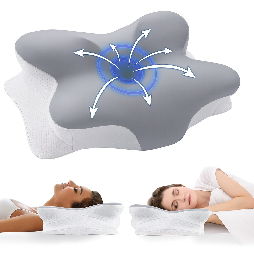 SilentRelief Orthopedic Pillow - Wake up without stiffness or strain