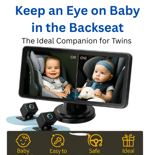 Dual Baby & Pet Car Camera