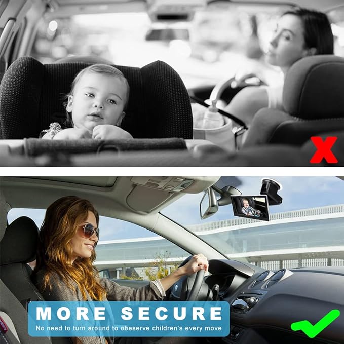 Dual Baby & Pet Car Camera