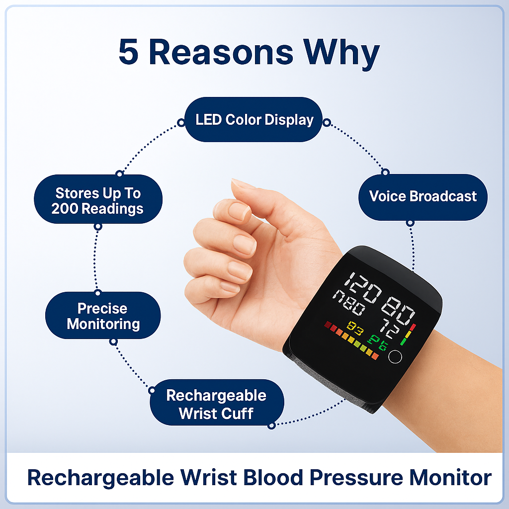 SmartVoice Wrist BP Monitor